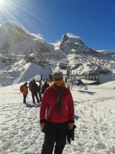 Helen in Zermatt Oct 2013